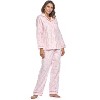 Casual Nights Women's Flannel Long Sleeve Button Down Pajama Set - 2 of 4