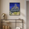 Art Remedy Vincent van Gogh - The Church in Auvers Van Gogh Classic Fields and Floral Wall Art Framed - 2 of 4
