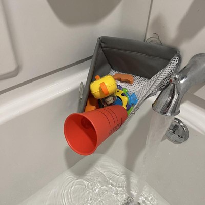 Munchkin High'n Dry Corner Bath Toy Organizer - Gray : Target