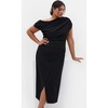 Women's Plus Size Sassy Off Shoulder Dress - black | CITY CHIC - 2 of 4