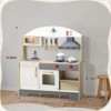 Karl Home Wooden Play Kitchen With Toy Kitchen Sink, Oven, Microwave & Cooking Set Accessories - 3 of 4