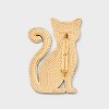 SUGARFIX by BaubleBar Feline Eerie Brooch - Black - 2 of 2