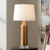 360 Lighting Starfire 30 1/2" Tall Large Modern End Table Lamp Gold Brass Finish Metal Single White Shade Living Room Bedroom Bedside Nightstand House - 2 of 4