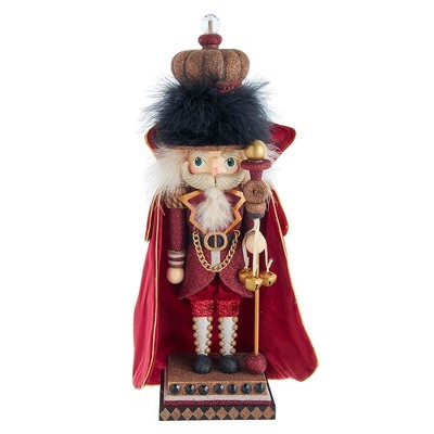 Kurt Adler 18-Inch Hollywood Burgundy King Nutcracker