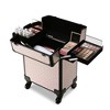 Byootique Cosmetology Case on Wheels Cosmetic Trolley Travel Art Deco Tyrian AD Purple - 4 of 4