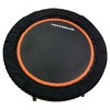 LEAPS & REBOUNDS 48" Adjustable Stability Bar Attachment with 48" Mini Fitness Trampoline and Home Gym Rebounder for Cardio Exercises, Orange - 3 of 4