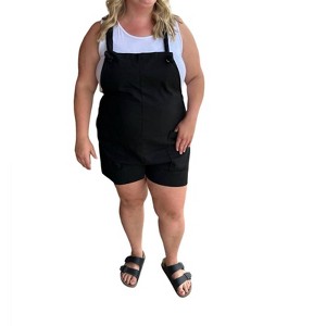 Women's Tie-Knot Strap Pocket Overalls - First Love - 1 of 2