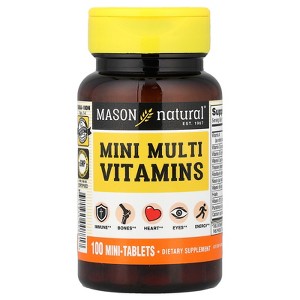 Mason Natural Mini Multi Vitamins, 100 Mini-Tablets - 1 of 4