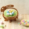 Bonnie and Pop- Easter Dried Fruit Gift Basket- Bunny Tray and Trivet - 3 of 4