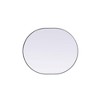 Elegant Lighting Metal Frame Oval Mirror 30x36 - 3 of 4