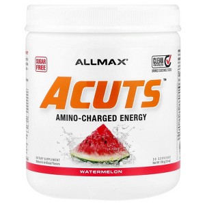 ALLMAX A:CUTS Amino-Charged Energy Drink, Watermelon - 210 g - with Caffeine, Green Coffee Extract, L-Carnitine & 2000 mg of Taurine - Sugar & Gluten - 1 of 4