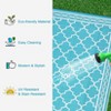 Outdoor Reversible Rugs 9x18 ft Waterproof Mat,Reversible Camping Rugs Plastic Straw Rug - 4 of 4