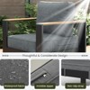 LayinSun 7 Pieces Aluminum Outdoor Patio Furniture Set with Fire Pit Table, Outside Metal Patio Conversation Sets with Deep Seating and Thick Cushions - 4 of 4