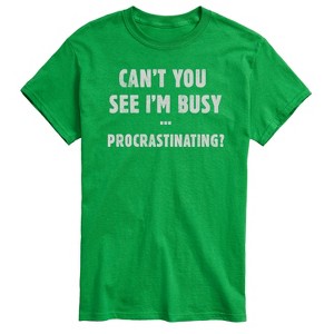 Men's - Instant Message - Funny Busy Procrastinating Short Sleeve Graphic T-Shirt - 1 of 4