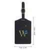 Unique Bargains Letter Luggage Tag Black 1 Pc - 2 of 4