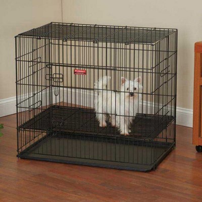ProSelect Puppy Playpens with Plastic Pan, Black, L