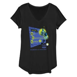 Women's Beetlejuice Beetlejuice Bob Bio Exorcism Goals T-Shirt - 1 of 2
