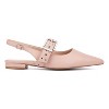 Fashion To Figure Women's Bea Ballet Flat - Wide Width - NUDE, 7 - 2 of 4