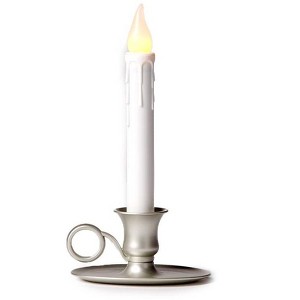 Battery-Operated Cordless Classic Candlestick With Auto Timer - 1 of 2