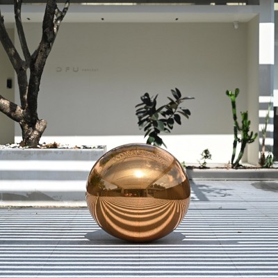 Yescom 32" Inflatable Mirror Ball Giant Reusable Large Disco Balloon Decoration for Party Wedding Event Stage Decor Gold