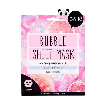 Oh K! Bubble with Grapefruit Sheet Mask - 0.67 fl oz