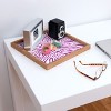 Marta Barragan Camarasa Magenta Wave Strokes Bamboo Tray - Deny Designs - 2 of 2