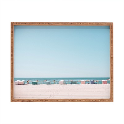 Hello Twiggs Beach Huts Small Acrylic Tray, 8 x 6 1/4 - Deny Designs