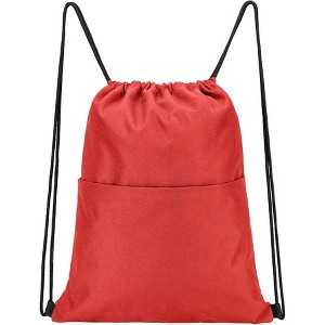Hachikiko Drawstring Backpack Water Resistant String Bag Sports Sackpack Gym Sack with Side Pocket for Men Women - 1 of 4