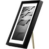 Americanflat Thin Picture Frame in Black with Shatter Resistant Glass Horizontal and Vertical Formats for Wall and Tabletop - 5" x 7" - 3 of 4