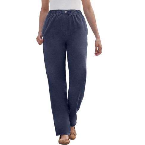 Woman Within Women's Plus Size Tall 7-Day Corduroy Straight-Leg Pant - image 1 of 4