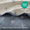 Sapphtopaz Coverlet Set Rustic Bedding Set Textured Stag Head Pattern Jacquard Reversible Coverlet,3 Piece 1 Coverlet,2 Pillow Shams - 4 of 4