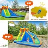 Costzon Inflatable Water Slide, Giant Bouncy Park for Kids with 480W Blower, Climbing, Splash Pool, 2-Pcs Water Slides for Backyard Fun - 3 of 4