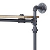 INFURNIC Decorative Wall Shelf Industrial 3-Tier Water Pipe Frame for Display and Storage Stylish Space-Saving, Black, 28.5"*9.5"*35.5" - 4 of 4