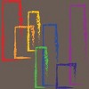 Adult Design By Humans Rainbow Rectangles Abstract By Racerback Tank Top - 2 of 2