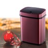 JANSNO 3.2 Gallon Stainless Steel Touchless Trash Can with Removable Ring Liner & Fingerprint-Resistant - 2 of 4