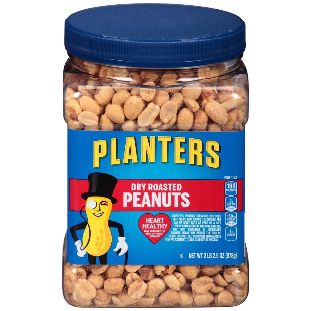 UPC 029000073135 product image for Planters Dry Roasted Peanuts - 34.5oz | upcitemdb.com