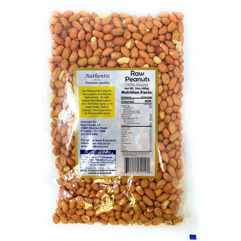 Rani Brand Authentic Indian Foods - Peanuts, Raw Whole With Skin, 2 of 3