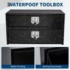 2-Tier Aluminum Truck Tool Box with Drawer, Secure with Lock, Keys, Waterproof Underbody Toolbox for Truck Bed Tools, Pickup, Truck Bed, RV, Trailer - 3 of 4