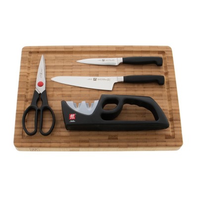 ZWILLING Four Star 5-pc Knife & Cutting Board Set