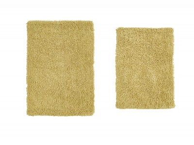 Fantasia Bath Rug Collection Cotton Shaggy Pattern Tufted Set of 2 Bath Rug Set - Home Weavers