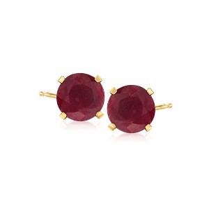 Ross-Simons 4.90 ct. t.w. Ruby Martini Stud Earrings in 14kt Yellow Gold - 1 of 4