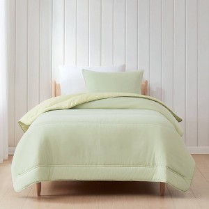 Lush Decor Twin/Twin XL Oslo Bed Blankets Green/Yellow 2pc set - 1 of 4