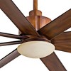 65" Minka Aire Rustic Outdoor Ceiling Fan with LED Light Remote Control Distressed Koa Tinted Opal Glass Wet Rated for Patio Barn - 3 of 4