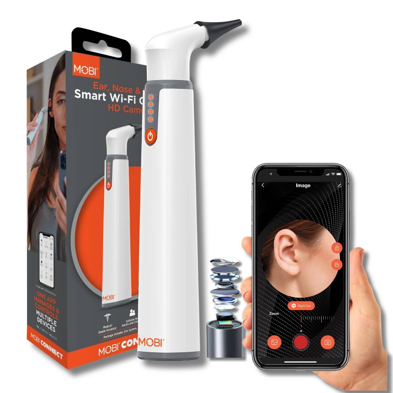 Mobi Ear Nose &#38; Throat Smart Wi-Fi Otoscope, 3 of 10