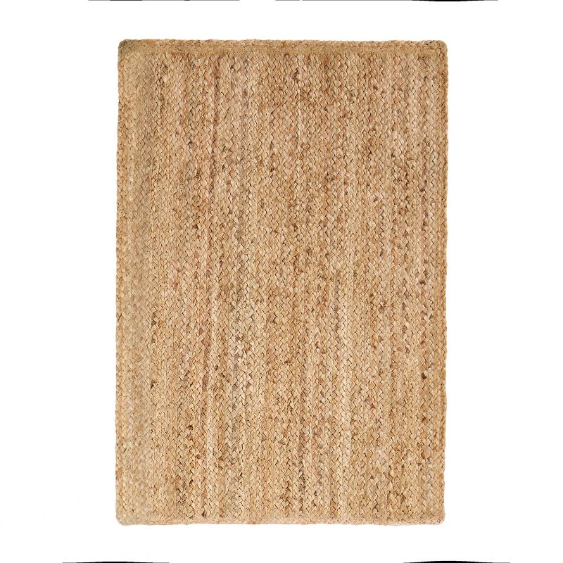Reversible Hand-Woven Natural Braided Jute Indoor Runner Area Rug by Blue Nile Mills, 1 of 5