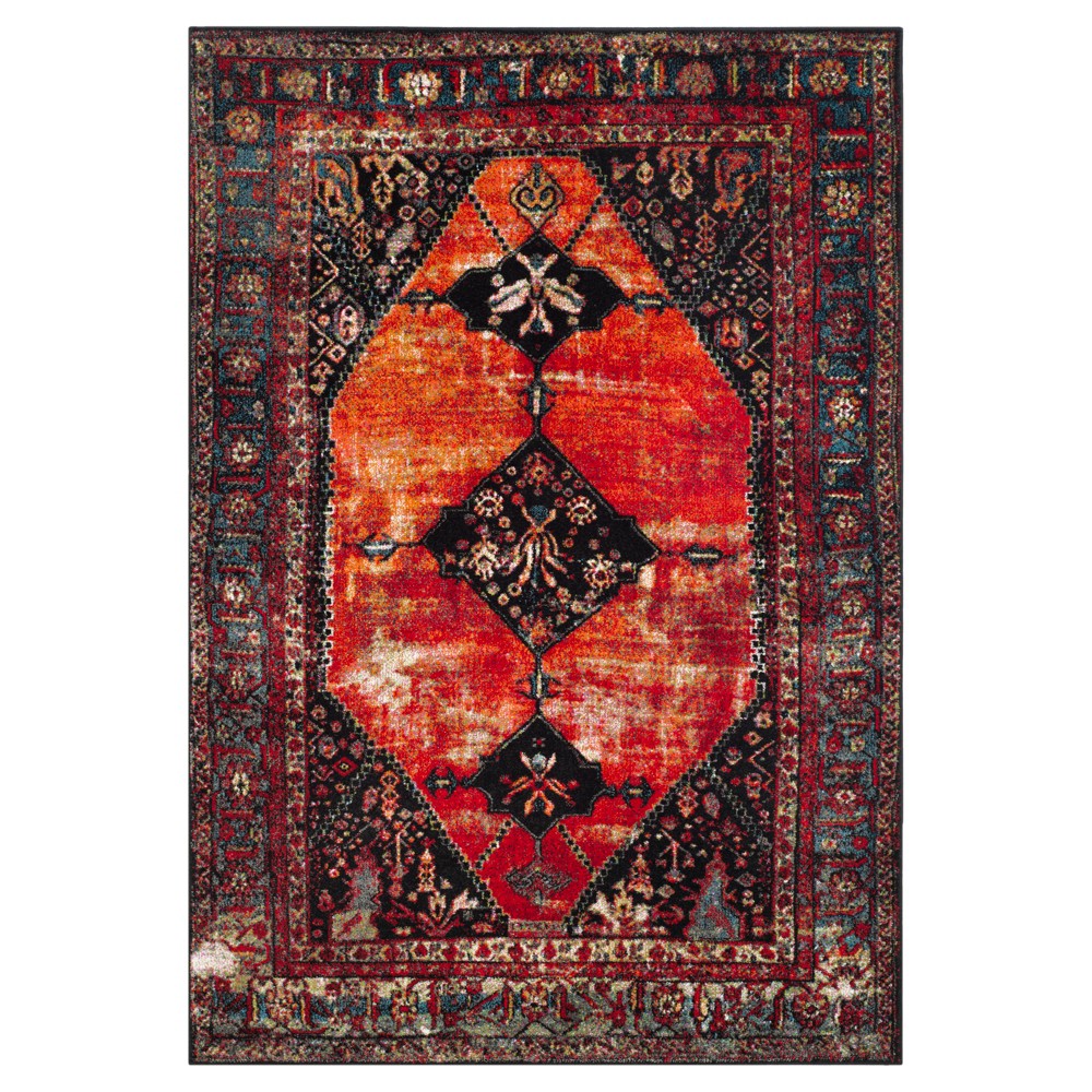 Orange Solid Loomed Area Rug - (5'3inx7'6in) - Safavieh