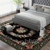 Black Butterfly Floral Washable Area Rug, Low Pile Non-Slip Indoor Carpet for Living Room & Bedroom - 2 of 4