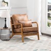 Vynxaria Brown/Beige/Gray/Black 25.4 Inch Accent Chairs with Arms and Soft Cushions, Great for Living Room, Bedroom, Office - 3 of 3