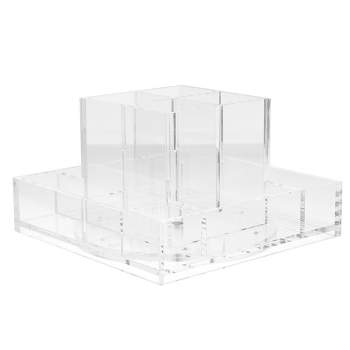 russell+hazel Acrylic Carousel Desk Organizer Clear