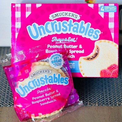 Smucker's Uncrustables Frozen Peanut Butter & Raspberry Spread Sandwich ...